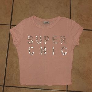 pink super chick top